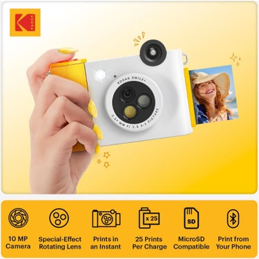 Kodak Smile+ 10MP Anında Kamera ve Bluetooth Fotoğraf Yaz  Fiyatı