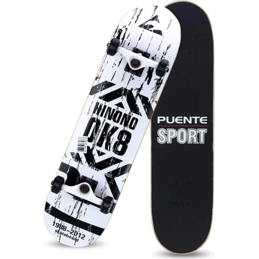 Depomiks Avm Kemik Teker Kaykay Semi-Pro 8 Katman Yüzey Zımparalı Kaymaz Skateboard 80