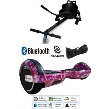 Citymate Elektrikli Kaykay Scooter Hoverboard Akıllı Dengeli + Hover Kart + Çanta Full
