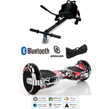Citymate Elektrikli Kaykay Scooter Hoverboard Akıllı Dengeli + Hover Kart + Çanta Full