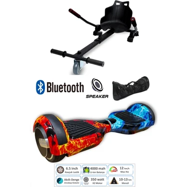 Citymate Elektrikli Kaykay Scooter Hoverboard Akıllı Dengeli + Hover Kart + Çanta Full
