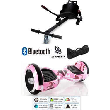 Citymate Elektrikli Kaykay Scooter Hoverboard Akıllı Dengeli + Hover Kart + Çanta Full