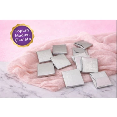 Belchocolate Gümüş Sargılı Sütlü Madlen 135 Adet Ikramlık