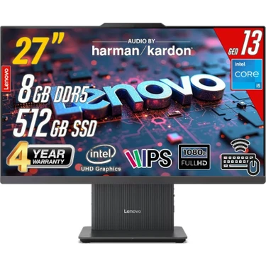 Lenovo Ideacentre 27IRH9 Intel Core I5-13420H 8gb 512GB 27 Fhd Freedos Siyah All In One