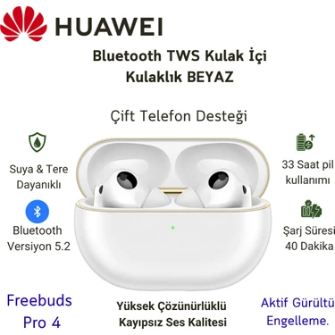 Huawei Freebuds Pro 4 Anc Tws Beyaz Kulak Içi Bluetooth