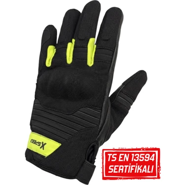 Xspeed Comfy En/ Tse 13594 Sertifikalı Yazlık Korumalı Motosiklet Eldiveni