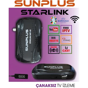 Sunplus Yüksek Çözünürlüklü Wi-Fi Uydu Alıcısı ile Sinema