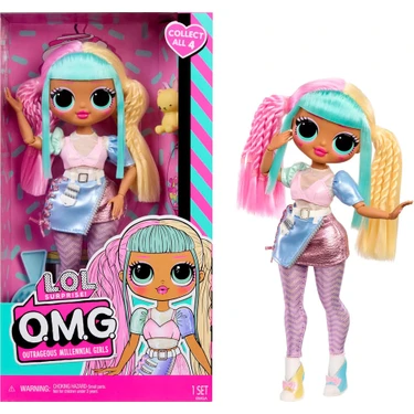 Lol Omg Candylicious Kız Çocuk Model Bebeği 25 cm Eğlenceli Stil ve Moda Detaylarıyla