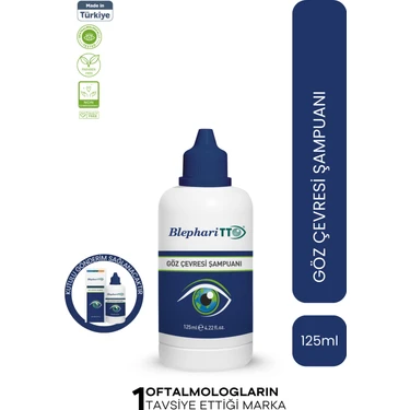 Blepharitto Göz Çevresi Şampuanı 125 ml | Çay Ağacı Yağı | Kirpik Dibi