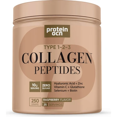 Proteinocean Collagen - Kolajen Ahududu - 6 Vitamin İlaveli - Tip 1-2-3 - 250 gr 25