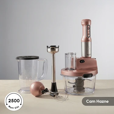 Karaca Mastermaid Prosteel Cam Mutfak Robotu Uzun Blender Ayaklı 6 Bıçaklı 2500 W