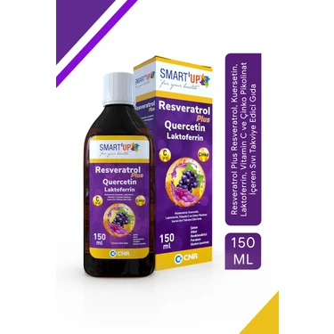 Smart'Up Quercetin-Resveratrol-Laktoferrin Şurup 150 ml Fiyatı
