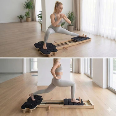 Kochler Yeni Nesil Katlanabilir Profesyonel Pilates Reformer Aleti - Az Yer Kaplayan, Kompakt