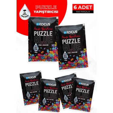 Blue Focus 6 Adet Puzzle Yapıştırıcısı - Puzzle'larınızı Kalıcı Hale
