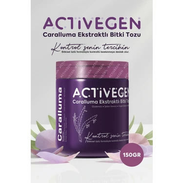 Activegen Caralluma Ekstraktlı Bitki İçeren Detox Tozu (1
