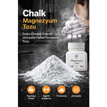 Pars Chalk Magnezyum Tozu Pudra Fitnes Crossfit Jimnastik Halter Tırmanma 200