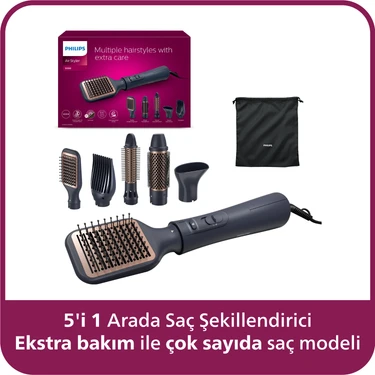 Philips 5000 Serisi 5'i 1 Arada Saç Şekillendirici,  Argan Yağı Katkılı, İyonik Bakım,