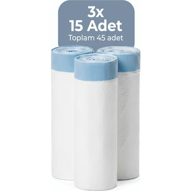 Haustier Akıllı Kedi Tuvaleti Poşeti - 3 Rulo (45