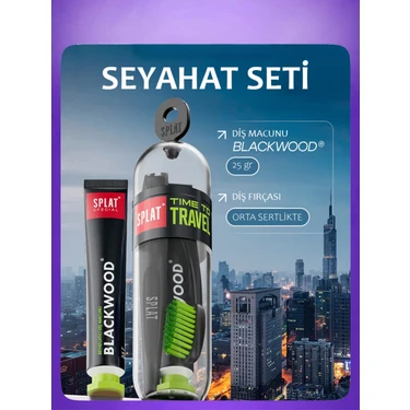 Splat Blackwood Diş Macunu 25 gr ve Seyahat Seti Orta Fiyatı