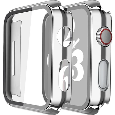 Alstrap Apple Watch 11-10 Uyumlu 46MM Kasa + Ekran Koruyucu Tam Kapsama Darbe Emici