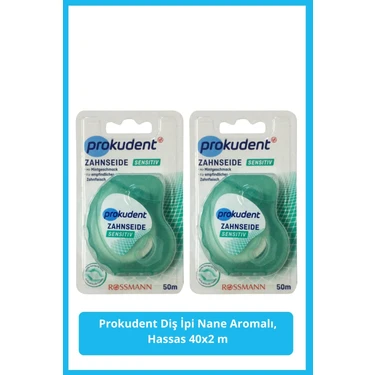 Prokudent Diş Ipi Nane Aromalı, Hassas 2X40