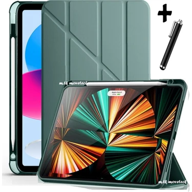 M.TK Moveteck Samsung Galaxy Tab A11 8.7 Inç Tablet Kılıfı Kalem Bölmeli Uyku Modlu Standlı Akıllı