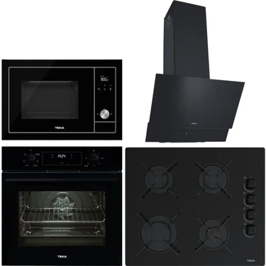 Teka Ankastre Set Siyah ( Hak 625 Bk Börek Şefim- Atv 60 Bk- ml 8200 - Gbe 64002 Bk