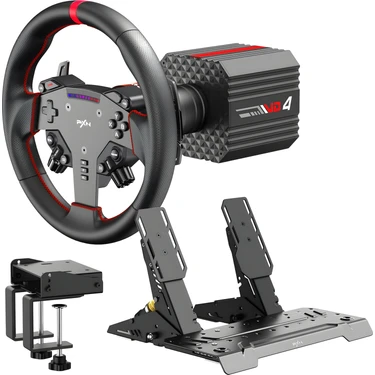 Pxn Vd4 Direct Drive Sim Racing Seti 4nm – W As Direksiyon, Pd Hm Pedal, Masa Kelepçeli, Pc Uyumlu