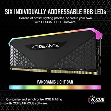 Vengeance Rgb Rs 16 GB (1 x 16 Gb) Ddr4 3.200MHZ C16 Bellek Fiyatı