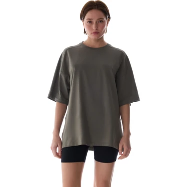 Penti Haki Oversize Bisiklet Yaka Pamuklu