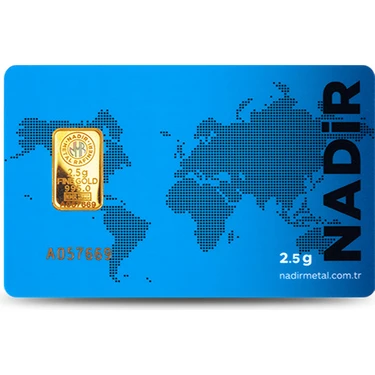 Nadir Gold 24 Ayar 2,5 Gram Külçe