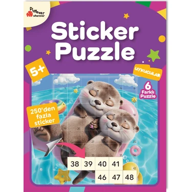 Playever Sticker Puzzle - Uykucular - Çıkartmalı Yapboz