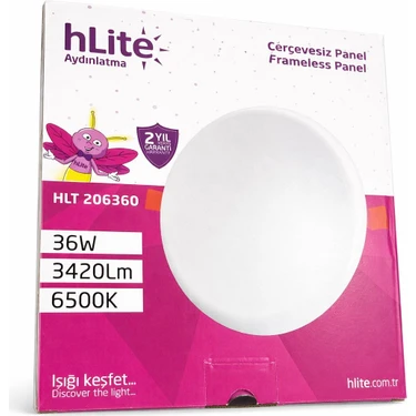 Hlite 36W Ayarlana Bilir Çerçevesiz LED Panel Fiyatı
