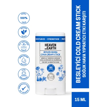 Heaven On Earth Besleyici Cold Cream Stick- Soğuk Hava Yıpratıcı Etki Karşıtı - %100 Doğal ve