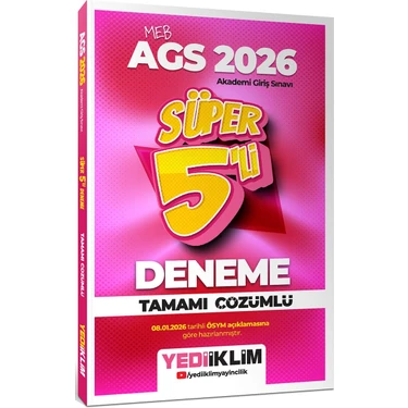 Yediiklim Yayınları 2026 Meb Ags Tamamı Çözümlü Süper 5'li Deneme Mesleki Hazırlık ALES Sınavı