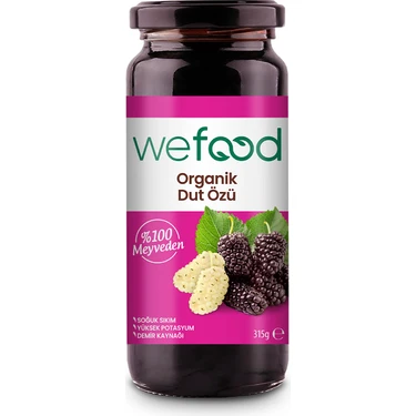 Wefood Organik Dut Özü 315 gr (Soğuk Sıkım)