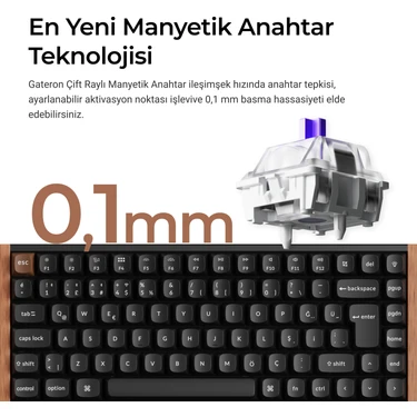 Keychron K2 He Special Edition Siyah %75 Gateron Magnetic Fiyatı