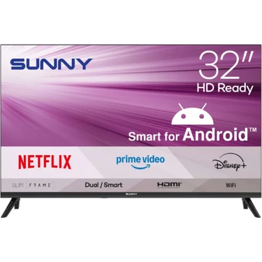 Sunny SN32HMLN-A14S 32" 82 Ekran Uydu Alıcılı HD Ready Android LED