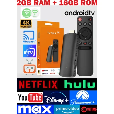 Maypal OTT Watch Android 10 Tv Stick 4K UHD 2gb Ram 16GB Rom Dual Wifi 5g H.265 HDR10 Akıllı Tv