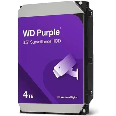 Wd Purple 4tb 5400RPM 128MB Sata3 WD44PURZ 7/24 HDD Resmi Fiyatı