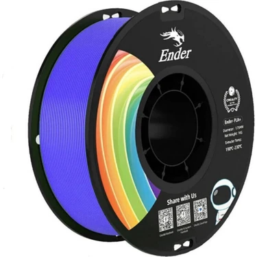 Creality Ender PLA+ Filament Mavi 1.75MM 1kg Standart Yüksek Baskı Kalitesi