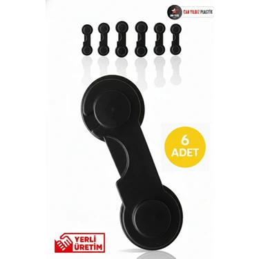 Can Yıldız Plastik Mandallı Dolap ve Çekmece Çok Amaçlı Çocuk Bebek Güvenlik Kilit