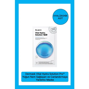 Dr. Jart+ Dermask Vital Hydra Solution Pro – Yoğun Nem Sağlayan ve Canlandırmaya Yardımcı Maske