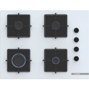 Bosch POP7C2P31O Serie 4, 67 Cm, Sert Cam, Beyaz Gazlı