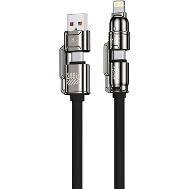 Zuidid 4in1 Pd 240 Watt Type-C/30 Watt iPhone Metal Uçlu 1 Fiyatı