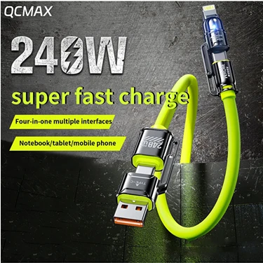 Zuidid 4in1 Pd 240 Watt Type-C/30 Watt iPhone Metal Uçlu 1 Fiyatı