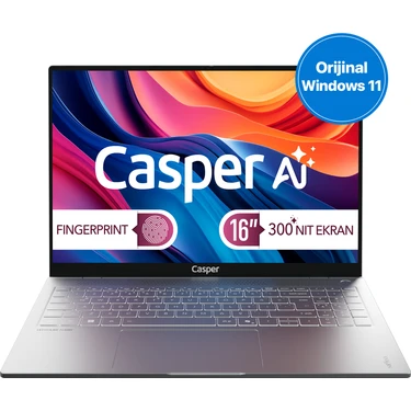 Casper Nirvana S100 300NIT Intel Core Ultra 7-255H 24GB DDR5 1TB SSD 16" W11P Laptop