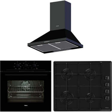 Teka Chef 3 Ankastre Set ( He 715 Bk - Hlx 640 KBC0E Bk (E5) - Dbt 60