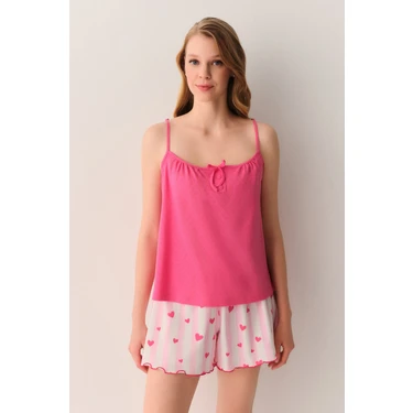 Suwen Cherry Pamuklu Atlet Şort Pijama