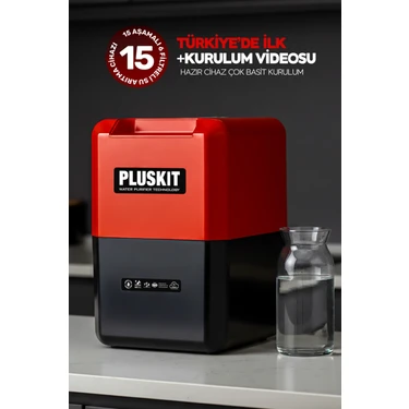 Pluskıt 15 Aşamalı Avrupai Musluklu 8 L Çelik Tanklı Su Arıtma